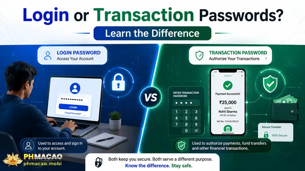 Login or Transaction Passwords